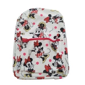 Disney Minnie Mouse All Over Print School White and Pink‎ Bag @loveyourstyle